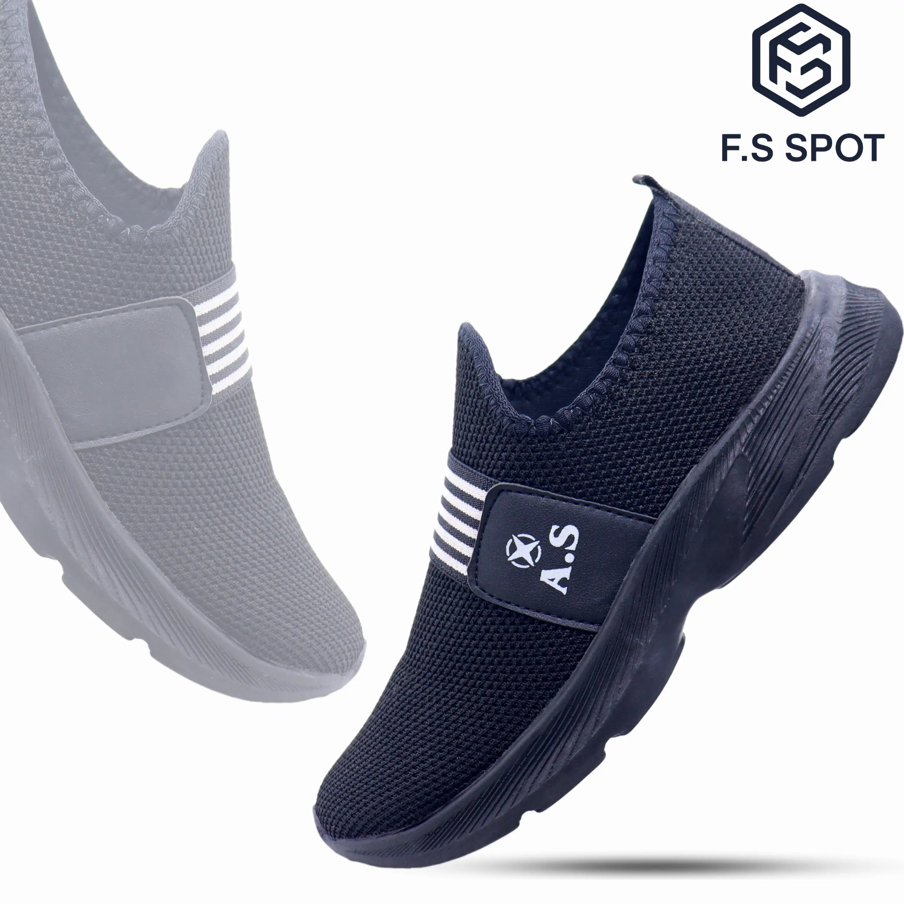 Men’s Black Sneakers – Stylish, Comfortable & Durable Black Shoes for Men | FS SPOT
