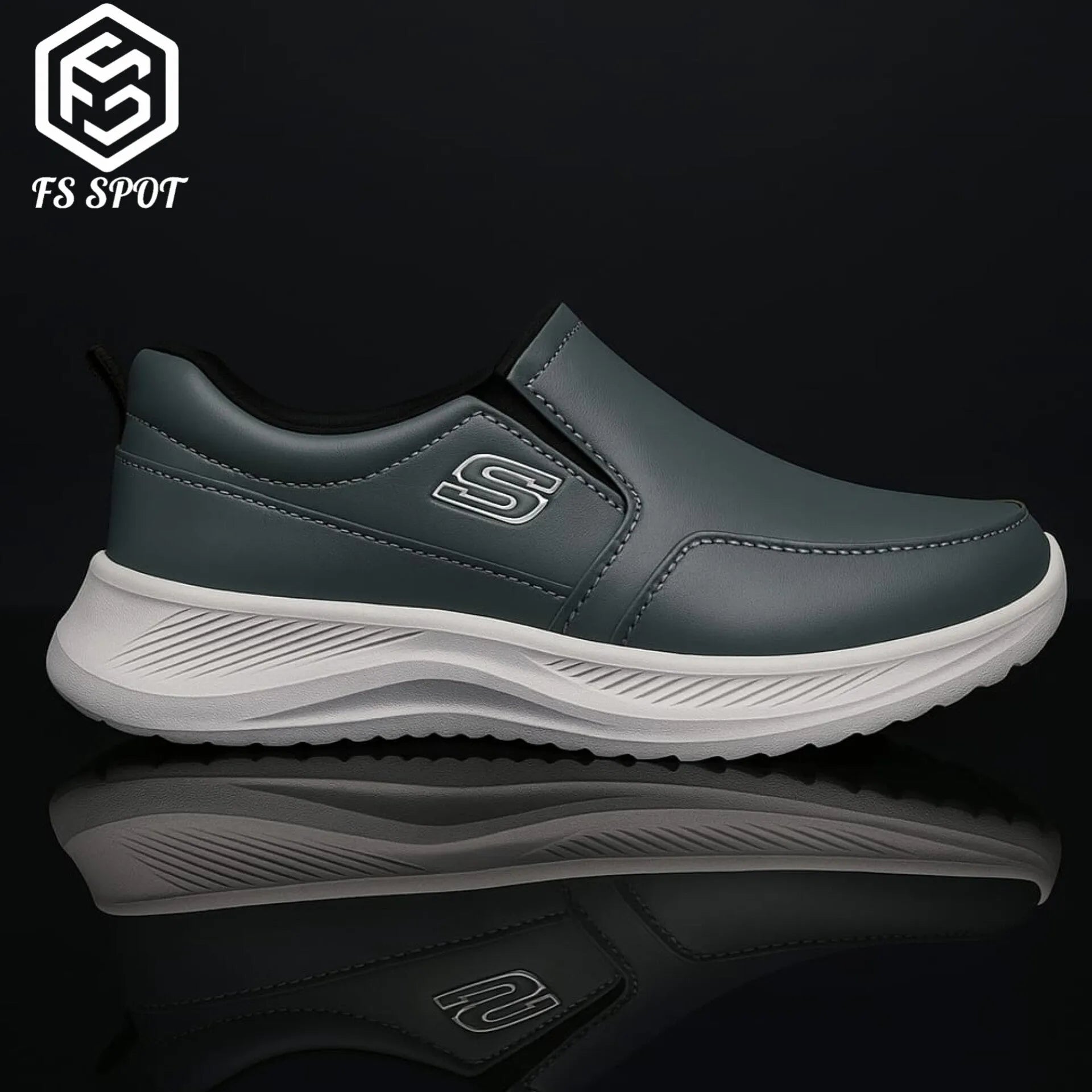 Men’s Casual Shoes – Grey Stylish, Comfortable & Durable Shoes for Men | FS SPOT