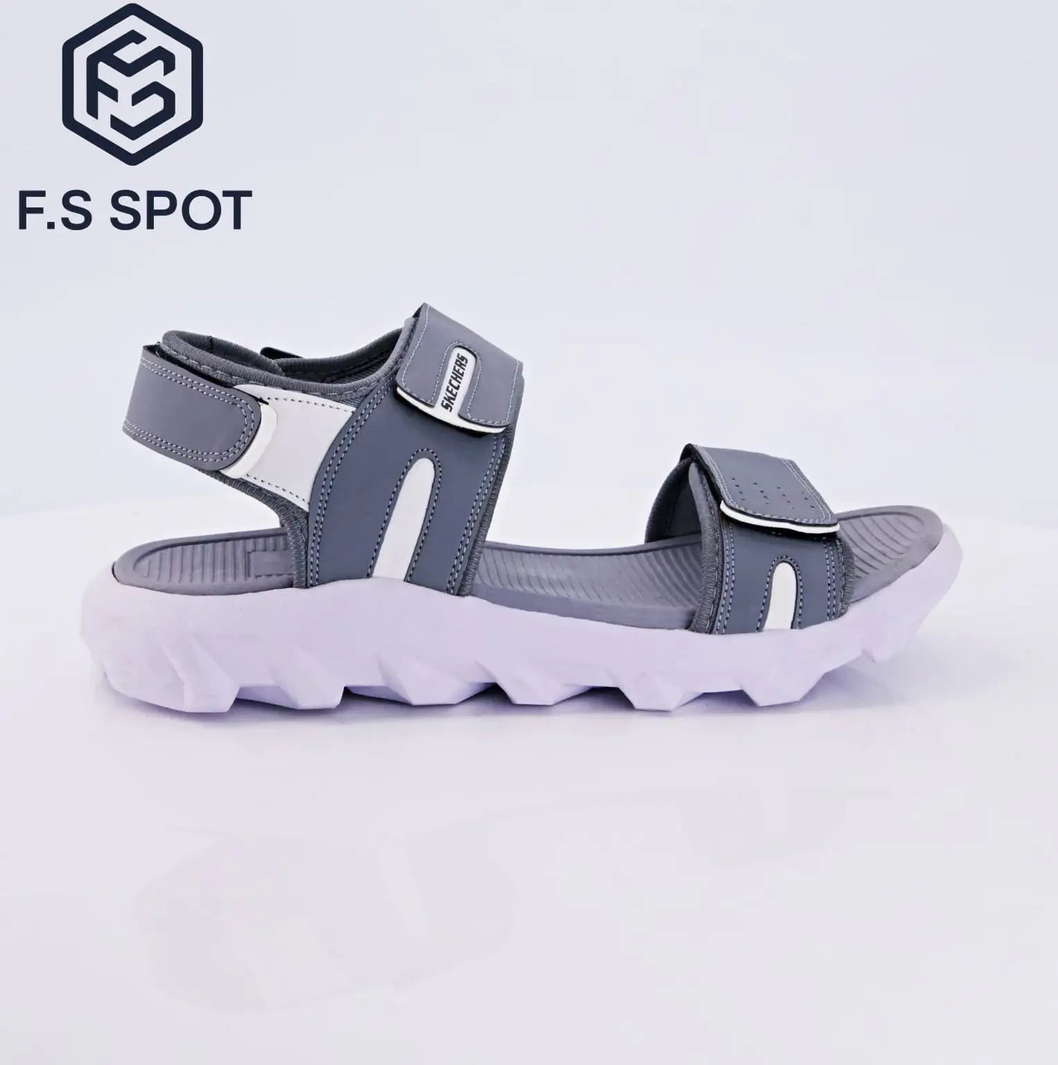 Men’s Sandals – Ultra-Comfort Grey Outdoor Walking Sandals | FS SPOT