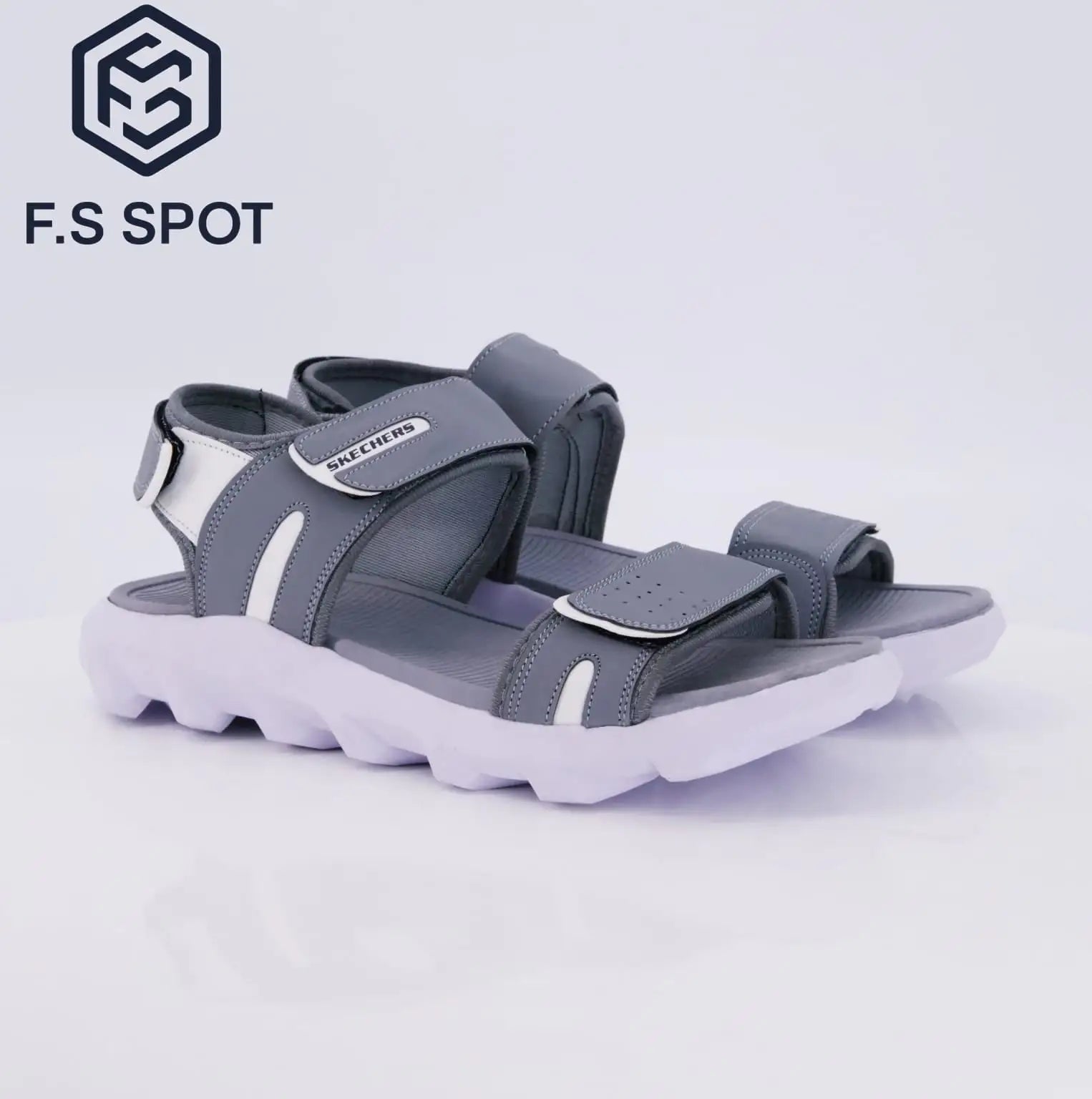 Men’s Sandals – Ultra-Comfort Grey Outdoor Walking Sandals | FS SPOT