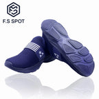 Men’s Lightweight Slip-On Blue Sneakers – Breathable Mesh & All-Day Comfort | FS SPOT
