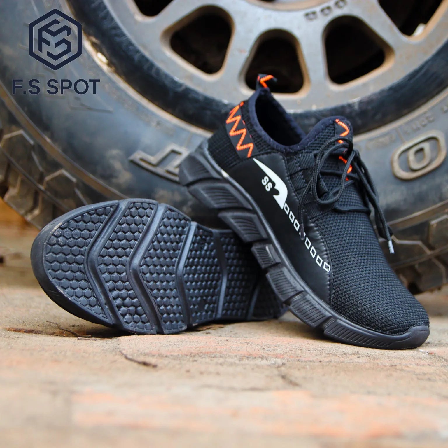 Men’s Black Sneakers – Stylish, Comfortable & Durable Black Shoes for Men | FS SPOT