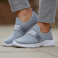 Men’s Lightweight Slip - On Grey Sneakers – Breathable Mesh & All - Day Comfort | FS SPOT - FS Spot